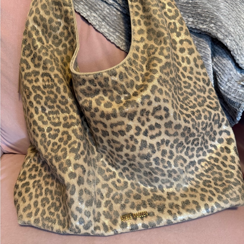 Steve Madden Leopard Print Hobo Bag
